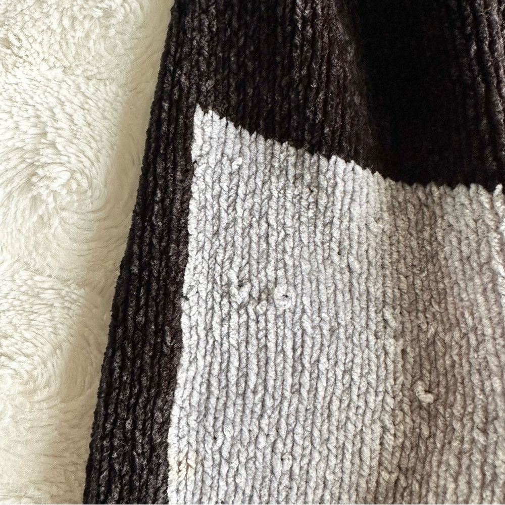 Vintage Alfred Dunner Sweater Womens 2X Red Black Colorblock Floral Retro READ - Picture 11 of 11